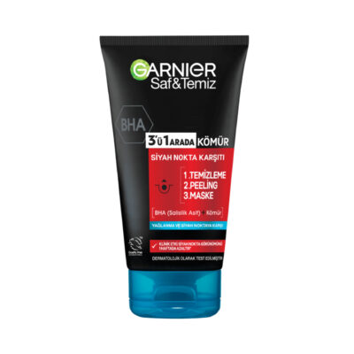 ماسک 3 کاره ذغال جوشهای سرسیاه گارنیر 150میل