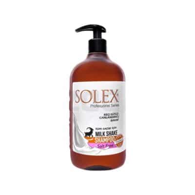 شامپو بدون نمک سولکس حاوی شیر بز مناسب انواع مو 1000 میل