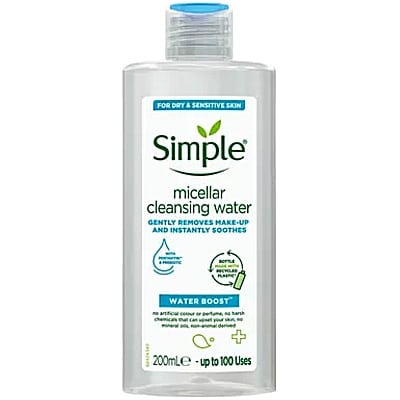 میسلار واتر آبرسان سیمپل مدل water boost حجم 200 میلی لیتر