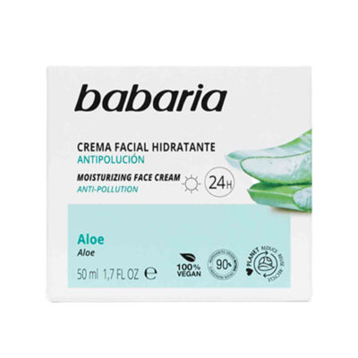 کرم آبرسان 24 ساعته آلوئه ورا باباریا babariaاسپانیا،حجم 50 میل