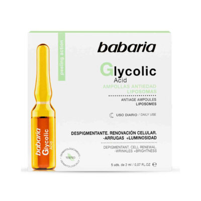 سرم ضد جوش و لایه بردار صورت باباریا babaria مدل گلیکولیک اسید ،اسپانیا