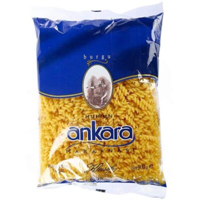 ماکارونی آنکارا ankara ترکیه فرم پیچی بسته 500 گرمی