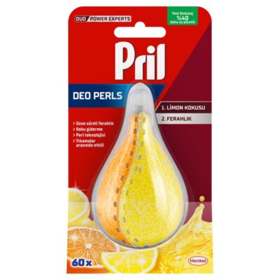 بوگیر ماشین ظرفشویی پریل Pril حاوی رایحه لیمو و پرتقال 60 بار مصرف