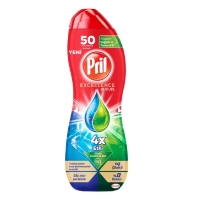 ژل ماشین ظرفشویی پریل مدل Excellence،ترکیه حجم 900 میلی لیتر