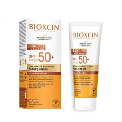 ضد آفتاب بی رنگ ضد لک بیوکسین Bioxcin مناسب پوست های مستعد لک با spf 50،ترکیه 150 میل