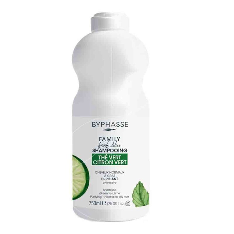 BYPHASSE-Shampoo-for-oily-hair-containing-green-tea-lemon